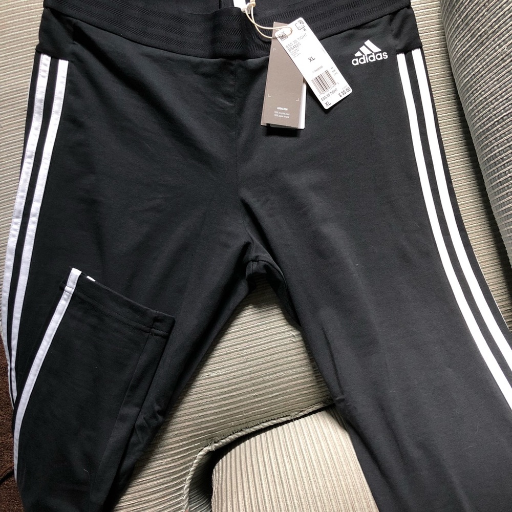 Adidas 3 stripe leggings